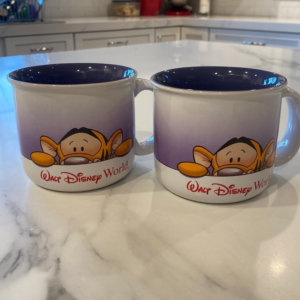 Disney Tiger Mugs - Bundle of 2 rare and hard to find.